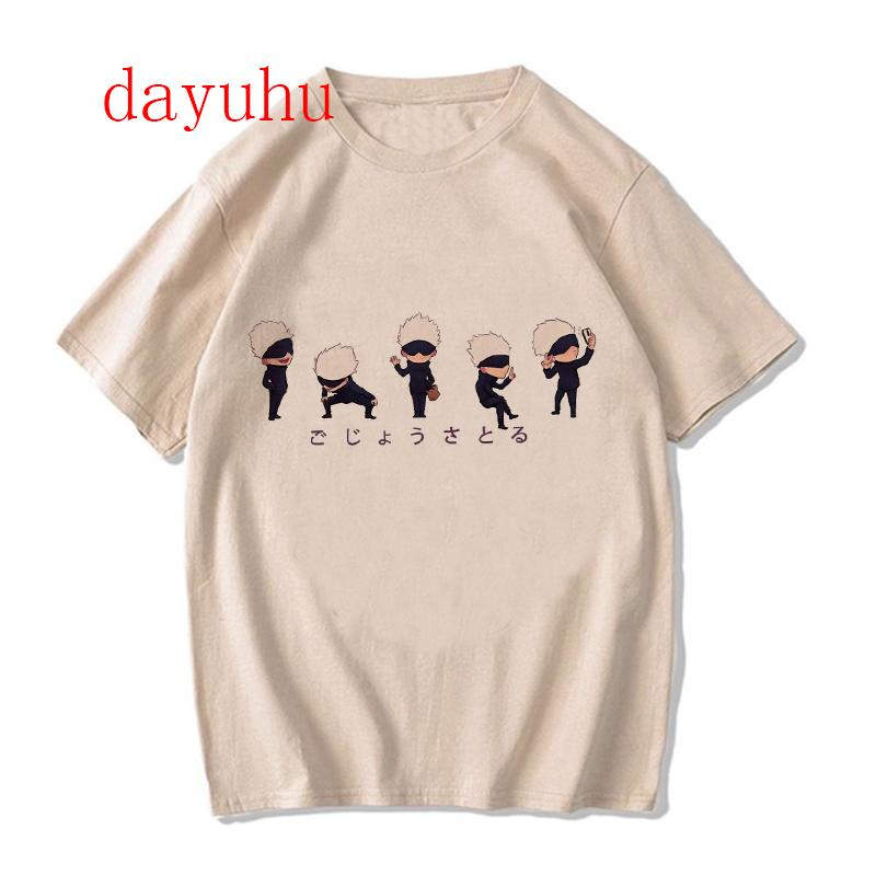 Harajuku Tshirt Unisexga Japanese Anime Jujutsu Kaisen T Shirt Gojo Satoru Tops Yuji Itadori Graphic Tees Cool Unisex Tshirt