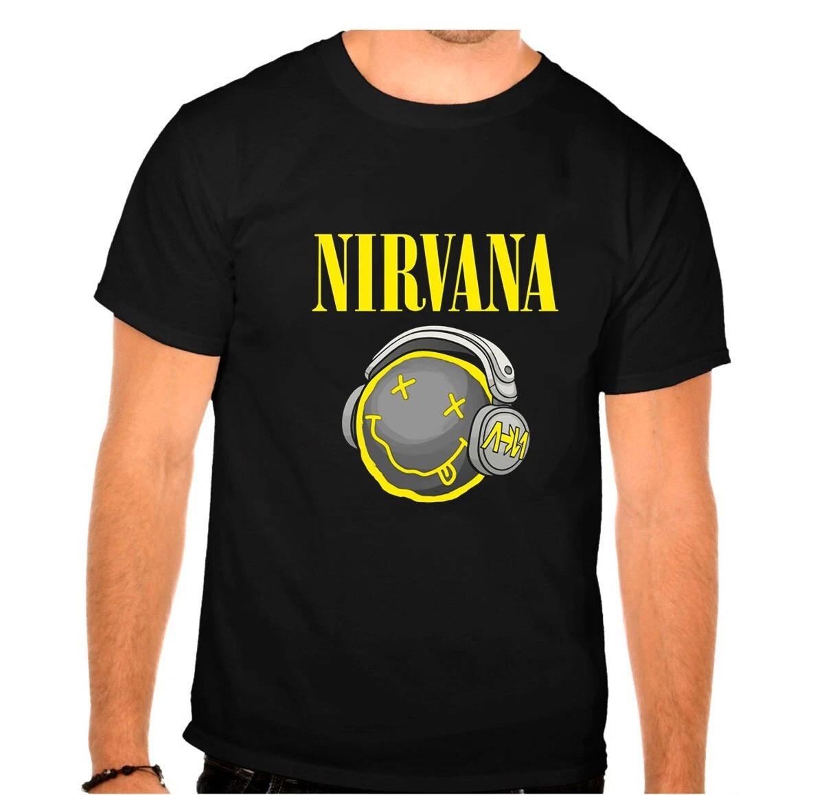 NIRVANA Rock Band Rock Music legends BLACK T-Shirt - 954- M