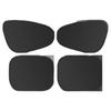 Sun-blocking and Heat-insulating Side Window Glass with Electrostatic-adhesive Sunshade for Vehicle Interiors