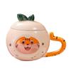 Cute Cartoon Ceramic Mug with Lid