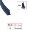 1/3/5/10M Door And Window Sealing Strip Aluminum Windproof Alloy Fixed Glass Gap Three T Type Fill The Card Slot Rubber Strips