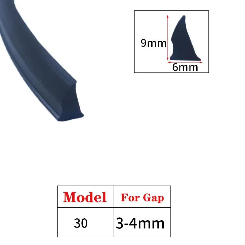 1/3/5/10M Door And Window Sealing Strip Aluminum Windproof Alloy Fixed Glass Gap Three T Type Fill The Card Slot Rubber Strips