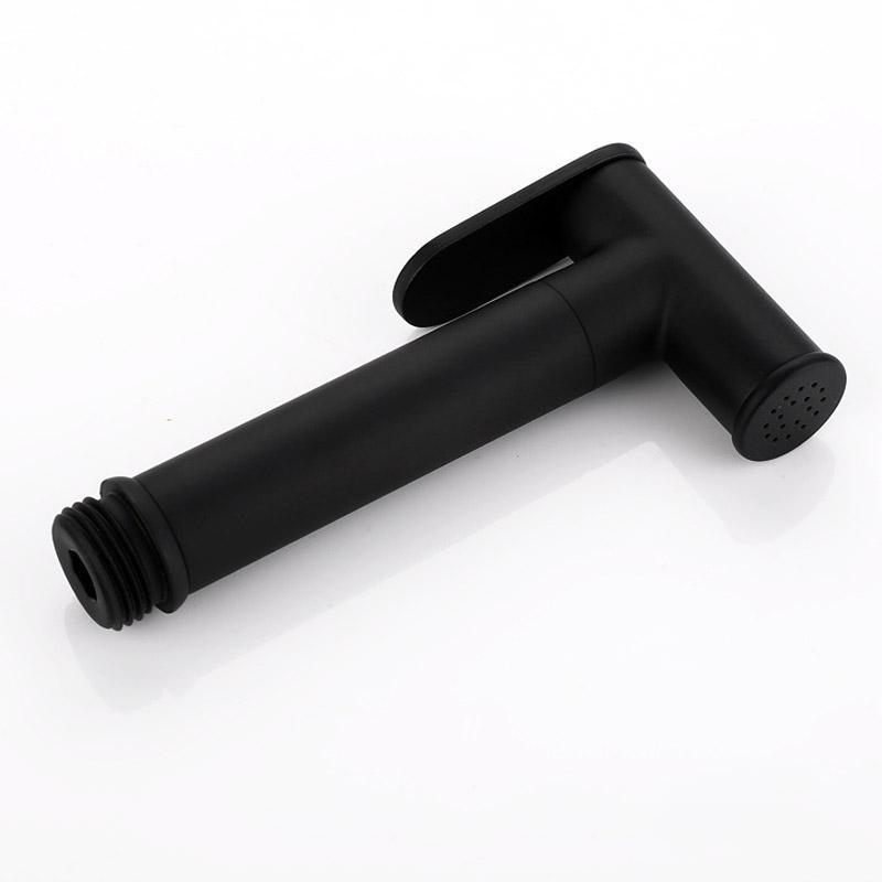 

Смеситель для биде из цельной латуни черного цвета, смеситель для биде, туалета, гигиенический душ, чистый мусульманский душ, переносной распылитель для биде чёрный