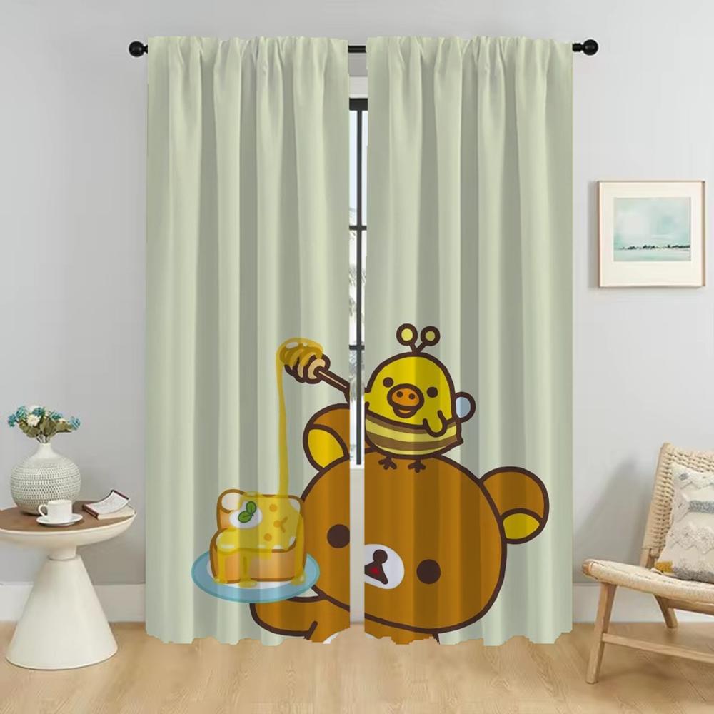Kitchen Curtains for Bedroom Rilakkumaes Partition Shades Curtains Child Room Blackout Curtain Halloween Decoration Living Panel