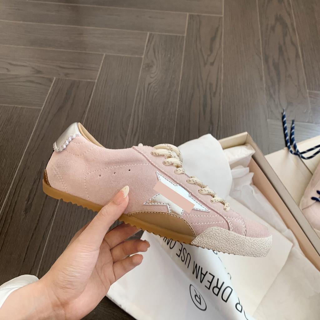 Gg Home Old Retro Star Small Dirty Shoes Women's Board Shoes New Versatile Casual Color Matching Straps Thin Sole Forrest Gump Shoes Women