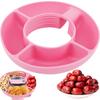 Snack-Ring 4-Fach Snack-Behälter Sichere Silikonbecher Snack-Tablett Wiederverwendbare Becher Snack-Platten Snack-Ring für 40oz Becher