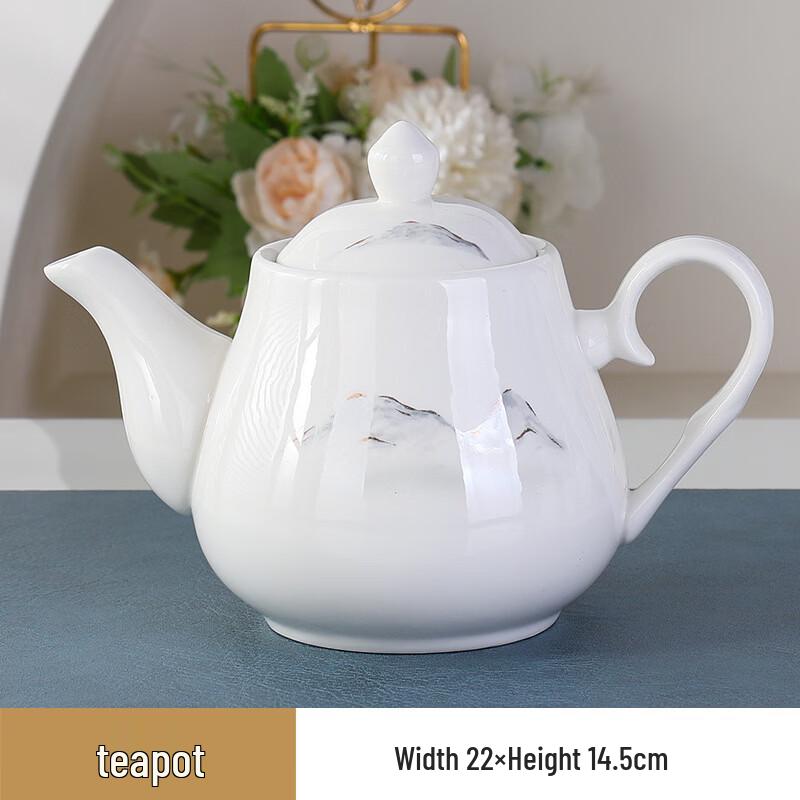 

ZISIZ High-Grade Ceramic Teapot (Mountain Range)
