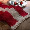 Table Runner for Family Gatherings Boho Striped Runner, Fringed Edge Cotton Linen Rustic Natural Woven Kitchen Farmhouse Dining Table, Home