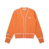 Malbon Golf V-Neck Button Knit Cardigan Orange (Woman)