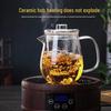 Penguin High-Temp Resistant Glass Teapot with Filter, Thickened Design for Flower Tea, Water Separation, and Tea Making