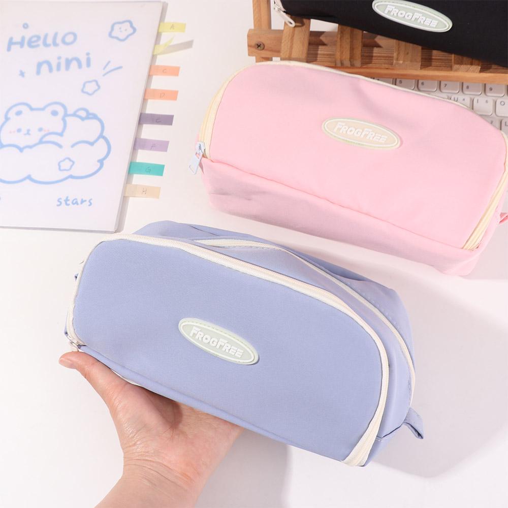 Simple Design Pencil Bag Large Capacity Stationery Storage Stationery Bag Back To School