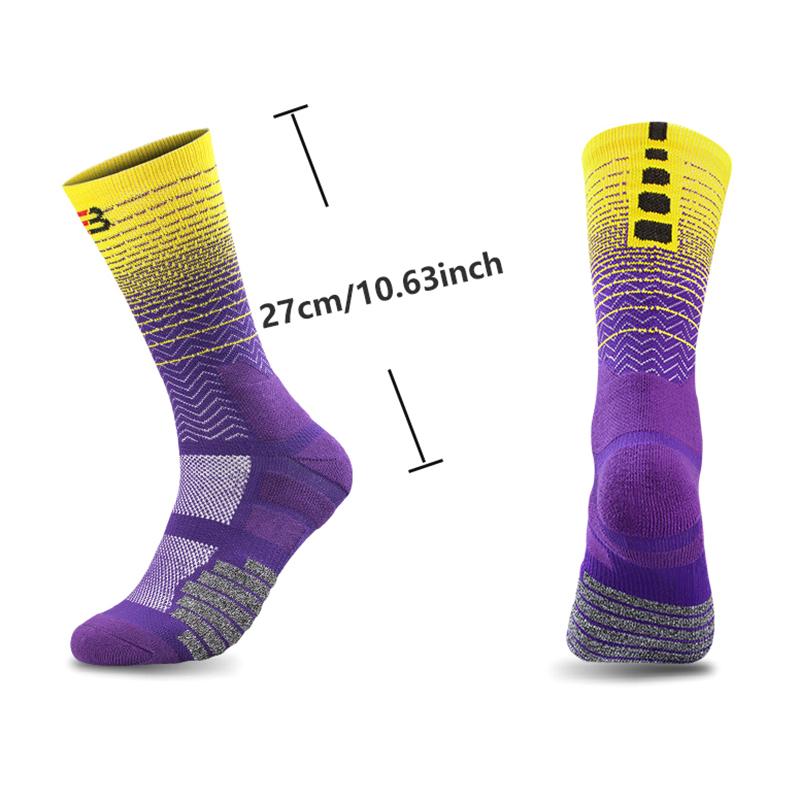 Anti-Slip Football Socks Men Women Non-Slip Soccer Basketball Tennis Sport Socks Grip Cycling Riding Socks 39-45