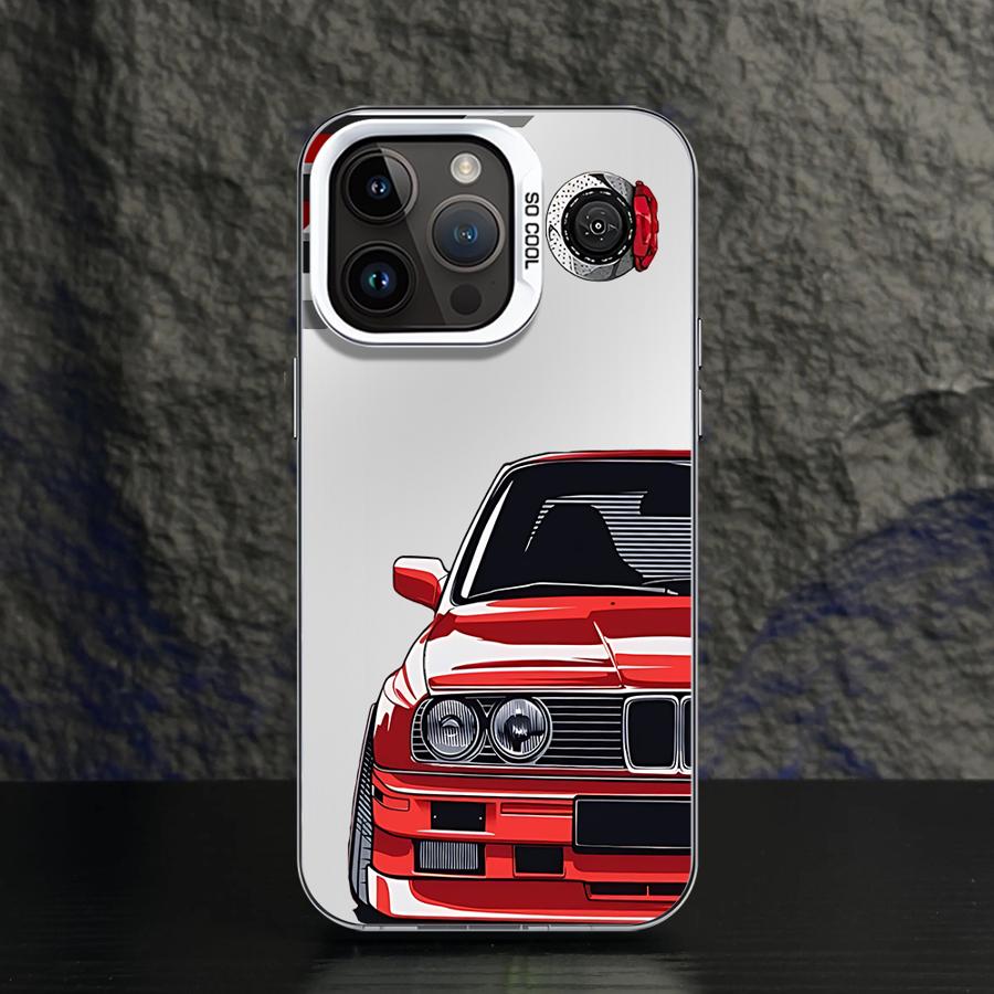 Phone Case for iPhone 11 12 13 Pro Max 17 Air 14 15 16 Plus 16e Soft Shell JDM Sprot Car