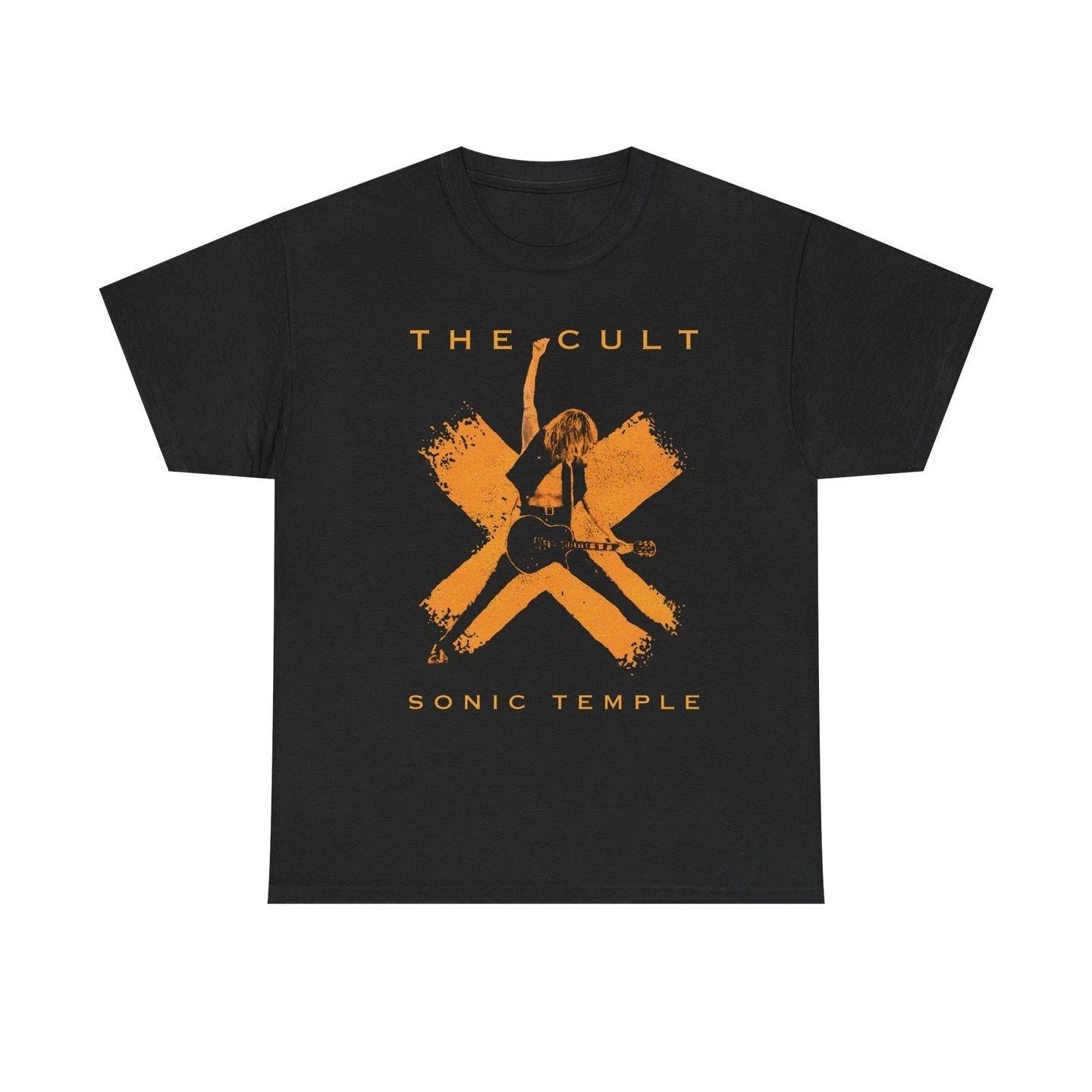 

The Cult Sonic Temple Tee, Music Lover Gift, Graphic Band Shirt, Unisex Cotton T S