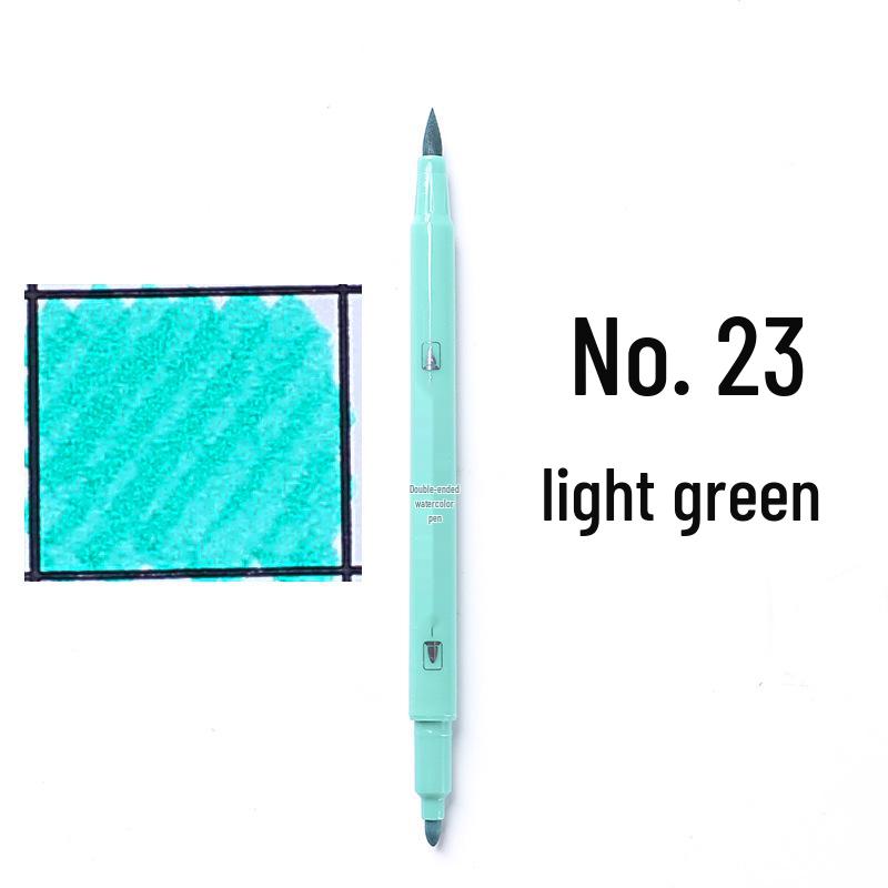 Large Capacity Double-Ended Watercolor Marker - Blue, Yellow, Black