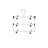 6-Layer Adjustable Foldable Metal Hanger with Clips for Skirts and Pants
