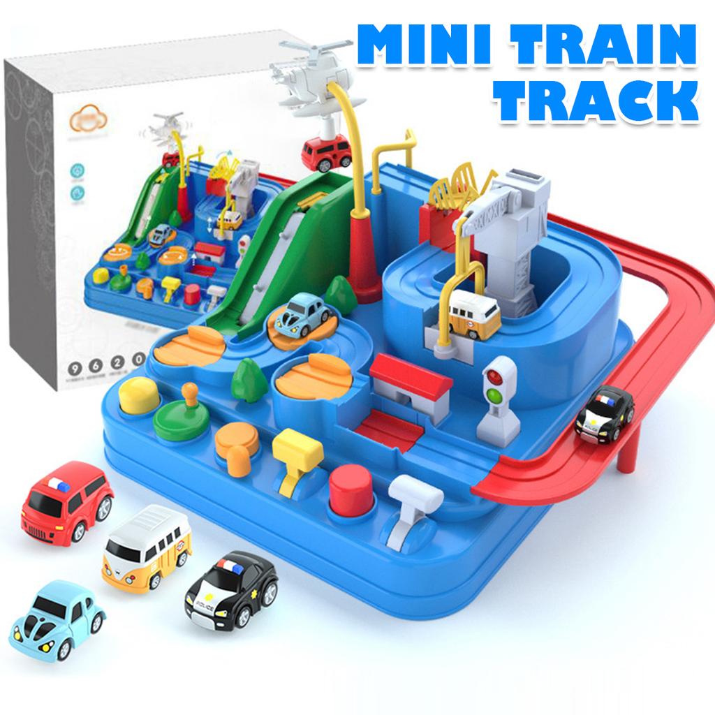 Car Adventure Puzzle Rail Car Toys Fun Early Educational Racing Tracks Toy Parent-Child Interactive Playsets Kids Xmas Gifts