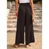 Women's casual pants loose solid color wide-leg pants