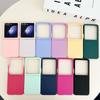 Plastic Skin Feel Protective Phone Case for Samsung Galaxy Z Flip 6 5  Flip6 Flip5 5G Large Window Hard Shell Anti Fall Cover