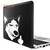 Funny Cool Serious Husky Dog Flipping Finger Car Truck SUV Laptop Sticker Decal Car's Goods