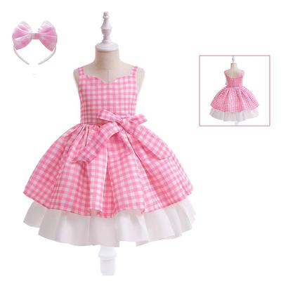 Barbie Cosplay Princess Plaid Dress - Performance Costume