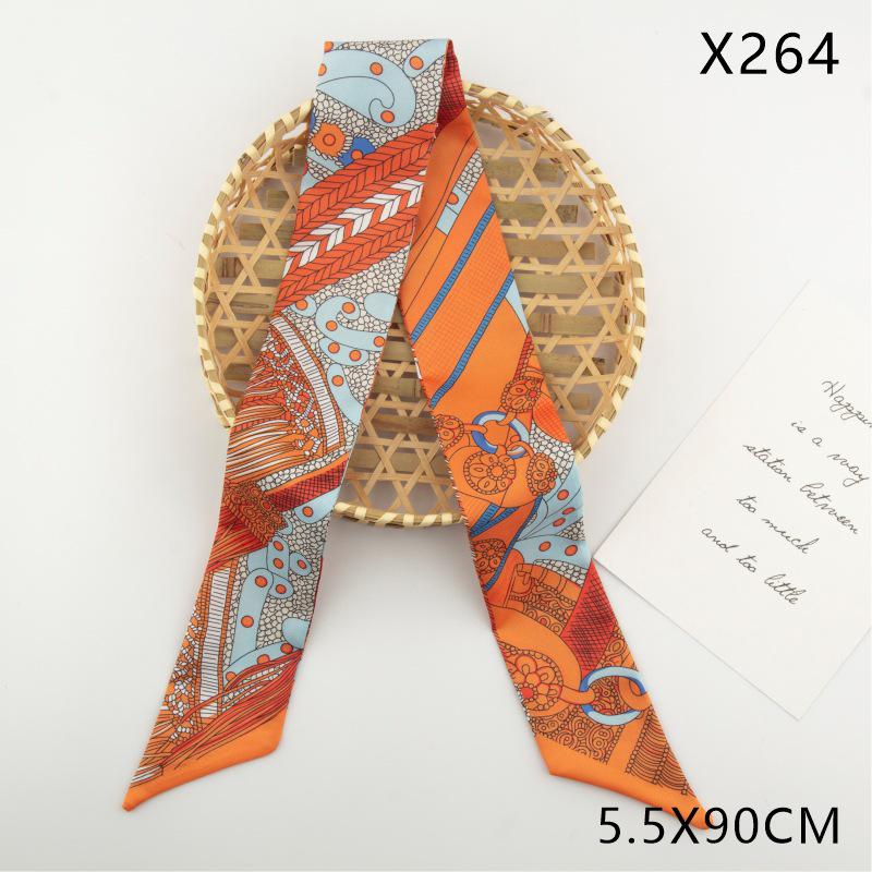 Versatile Vintage Silk Scarf: Hair Tie, Headband, Bag Accessory