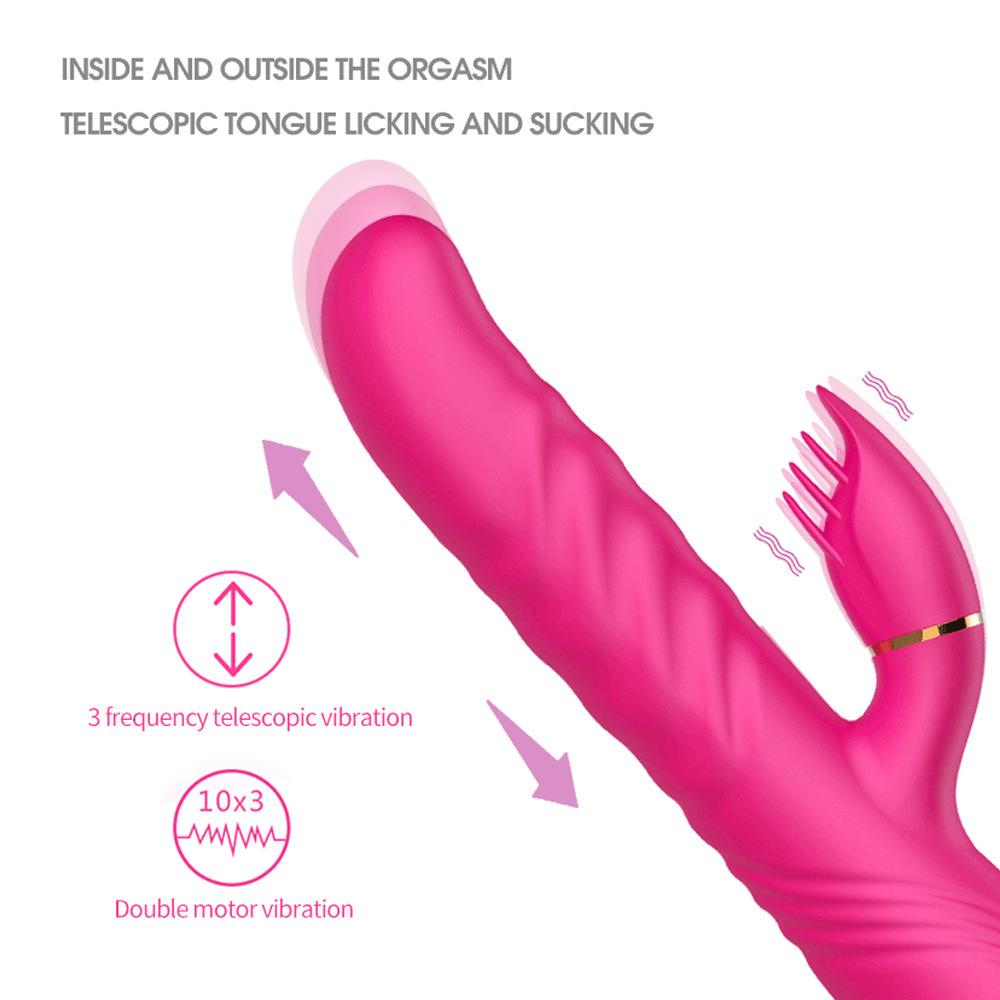 Adult Products Charging G-Spot Telescopic Vibration Massage AV Stick Multi-Head Replacement Tmall