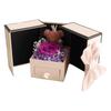Rosen-Design Ewige Blume Schmuckschatulle Doppeltür Valentinstags-Geschenkbox Geschenkverpackung