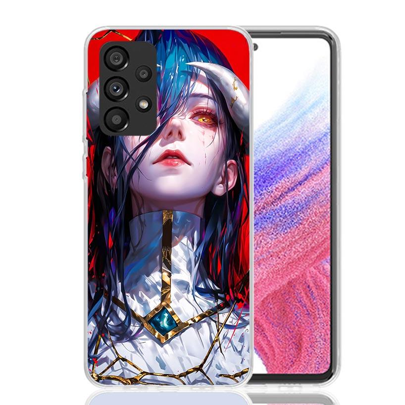 Albedo Overlord Anime Phone Case for Samsung Galaxy A52 A51 A50S A12 A22 A32 A72 A10S A30S A31 A71 Note 20 Ultra 10 Plus S10 Gal
