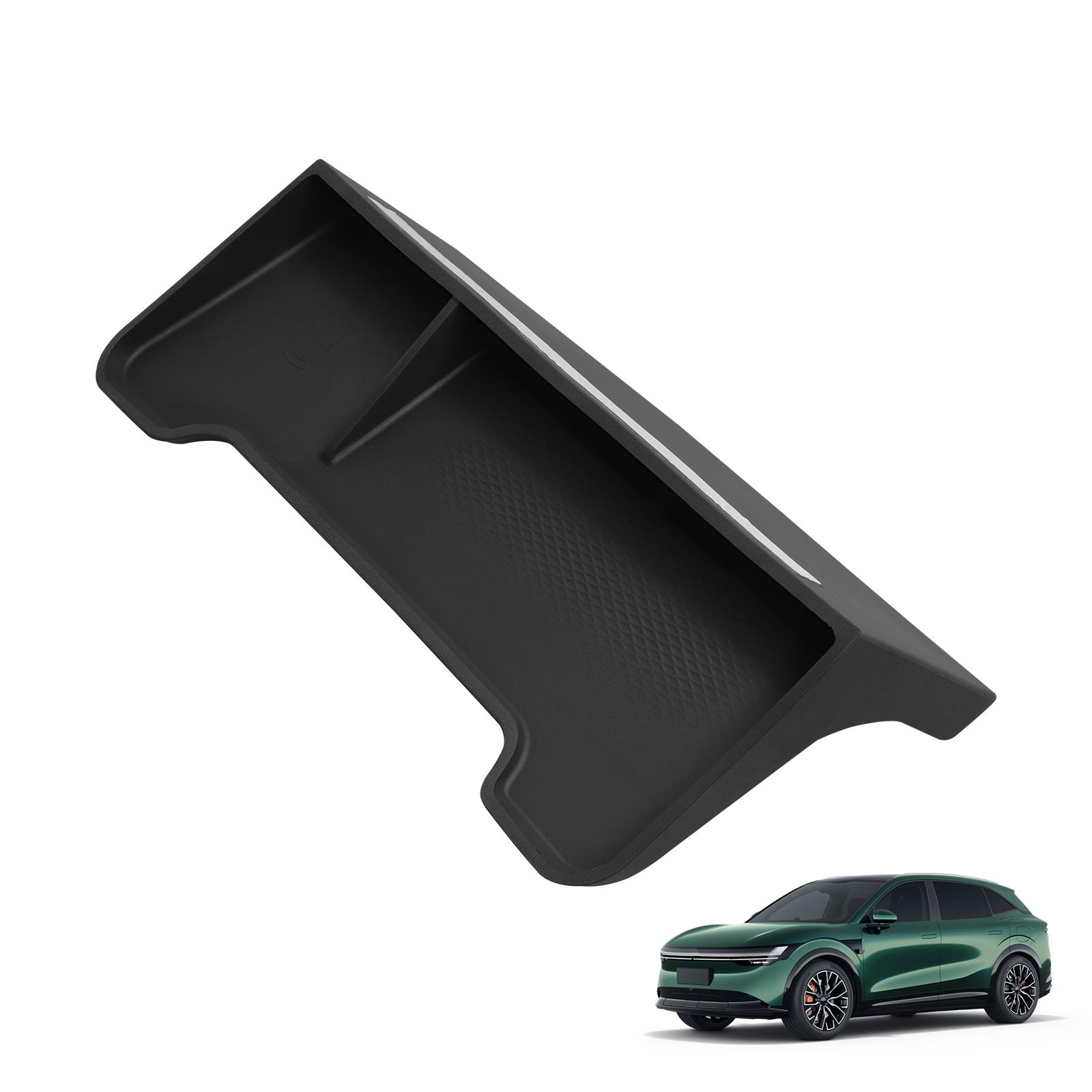 For ZEEKR 7X 2026-2026 Silicone Instrument Panel Storage Box Screen Rear Organizer Tray Car Interior Accessories Black