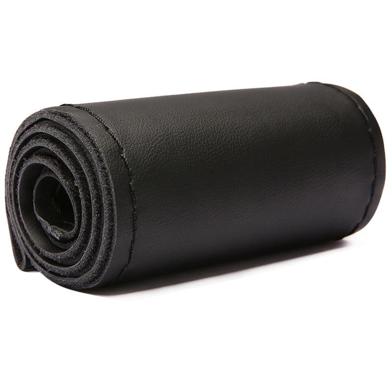 38cm 15inch Auto Stuurwielhoes Nappa Toplaag Koeienhuid Echt Leer Wiel Vlecht Cover Handgestikt Zachte Autoproducten