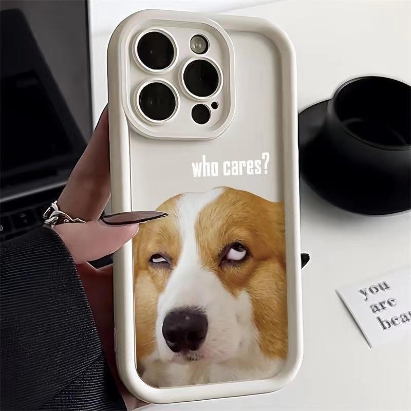 Funny Puppy Dog Phone Case For iPhone 16 15 14 13 12 11 Pro Max Mini X XR XS SE20 8 7 Plus Silicone Cases Beagle Welsh Corgi