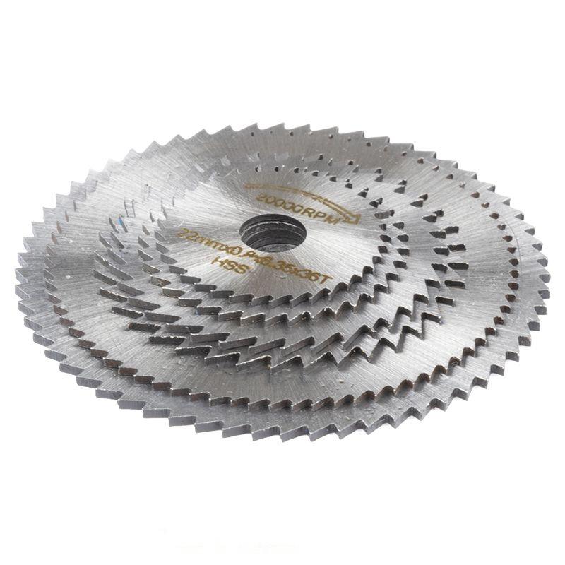 6-30pc HSS Circular Saw Blade Rotary Tool for Metal Cutter Power Woodwork Cutting Discs Rotating Drilling Circular Saw Blade Set