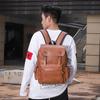 Warnerheim Men's Stylish Retro PU Laptop Backpack