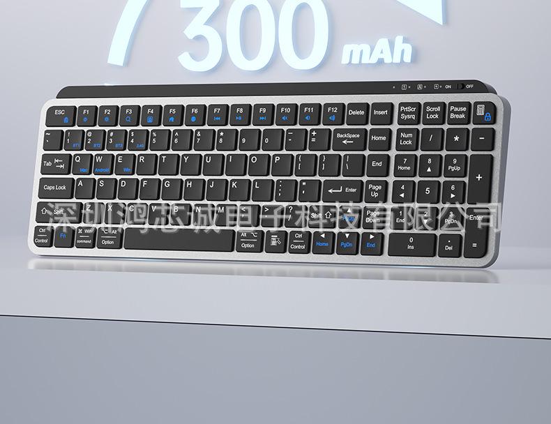 Multi-Device Wireless Keyboard & Mouse: Seamlessly Connect To Laptops, Desktops, Tablets, and Phones with Three-mode and Dual-mode Compatibility.