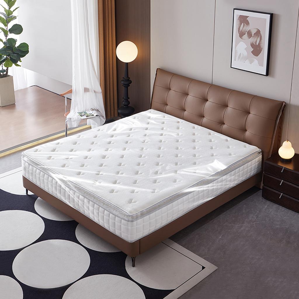 3Pcs Mattress Packaging Bag Waterproof Plastic Bed Cover Portable Bed Clear Plastic Cover Protector Moisture-proof Storage