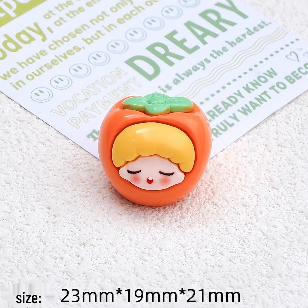 3D Fruit Doll Cartoon Charms for Hair Clips & Shoe Accessories