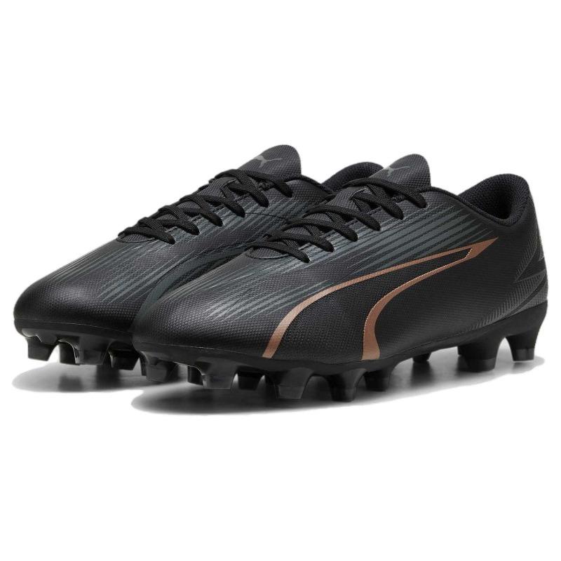 Puma Ultra Play AG FG Men's Soccer Shoes Black Rubber Short Studs Rubber Long Studs 107763-02
