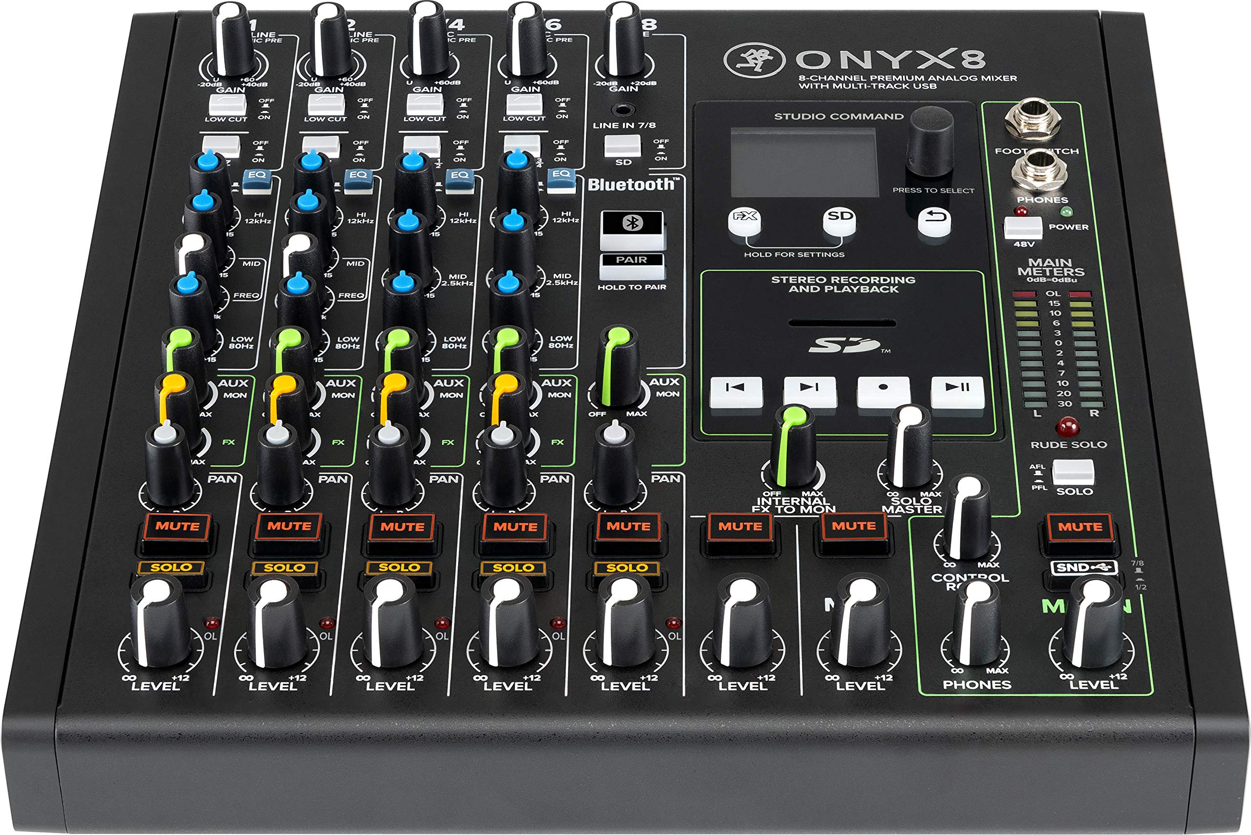 

MACKIE Multi-track recording premium analog mixer with built-in USB IO Onyx8