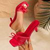Fashion 2025 Women Summer New Luxury Brand High Heel Sandals Versatile Simple Slim Heel Sandals Slippers