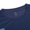 Li Ning Badminton Series Letter Round Neck Breathable Versatile Short Sleeve Badminton Shirt Unisex Tops Deep-Navy AHSV045-5