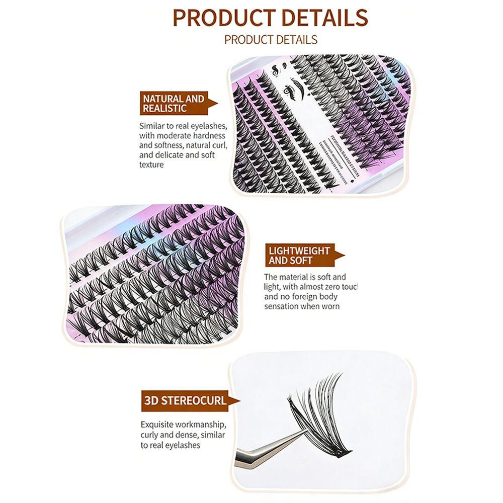 Wispy Style False Eyelashes Bond and Seal DIY Lash Extension Kit Eye Lash Extension