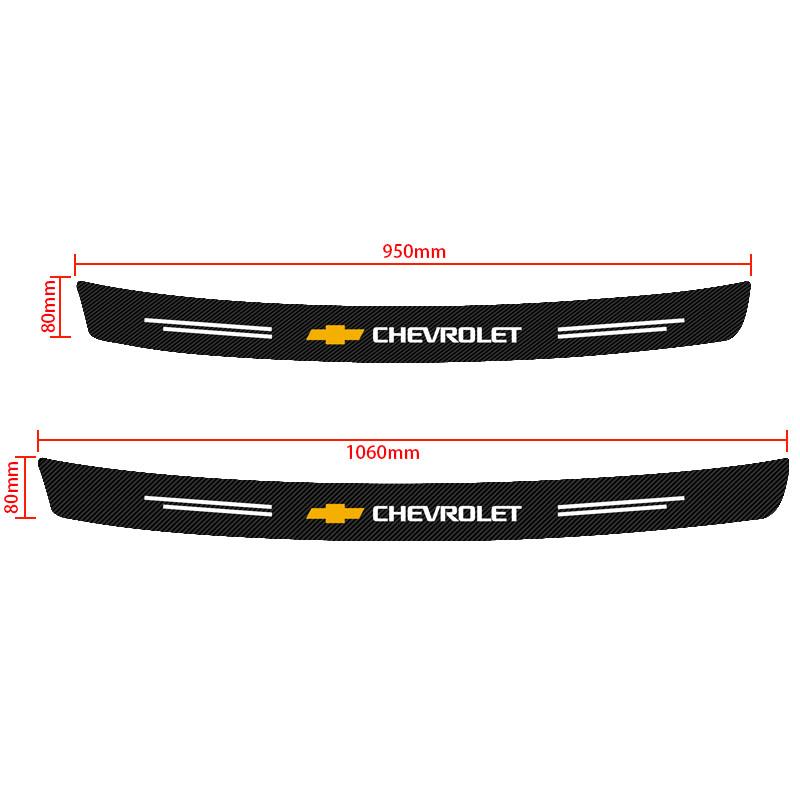 AABHL1 Carbon Fiber Car Tail Trunk Rear Bumper Protector Stickers Scuff Guard Film for Chevrolet Cruze Captiva Lacetti Aveo Malibu Trax