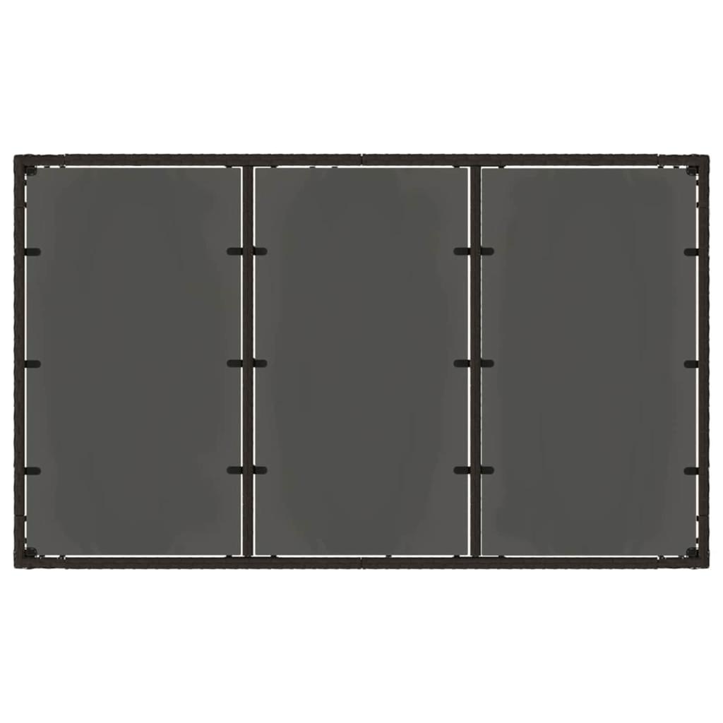Outdoor Dining Set 5 Pcs Black Poly Rattan