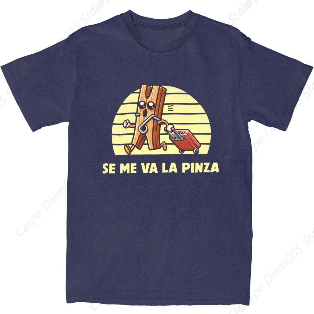 T-Shirt Se Me Va La Pinza Pure Cotton T Shirts Fashion Tshirt for Man Y2K Funny Design Short Sleeve Tees