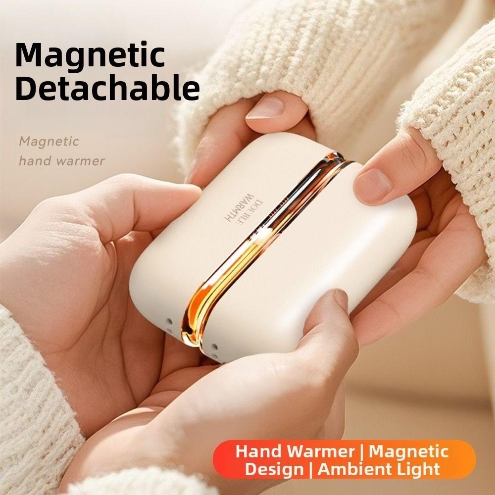 Colorful Light Electric Handwarmer Magnetic Portable Hand Heater Winter Use