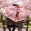 1PC Princess Ballet Umbrella-8-Rib Reinforced, Automatic Open, Lightweight & Durable, Fashion Accessory for Outdoor, H0339