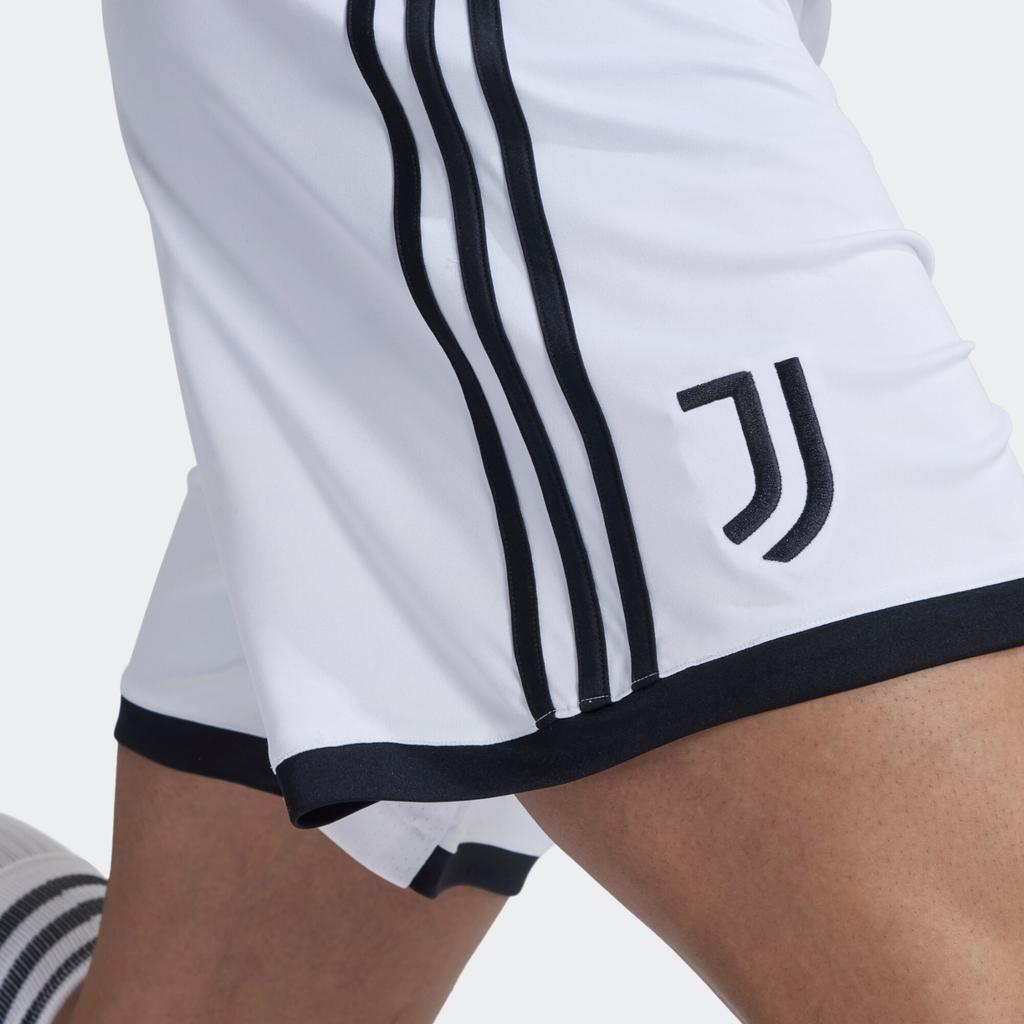Adidas X Juventus Collaboration AeroReady Mens Training Series Color Block Striped Comfortable Breathable Shorts Men Shorts White H38904