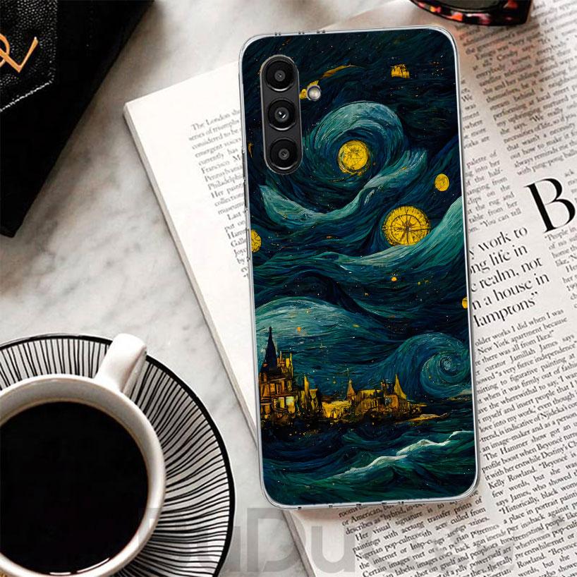 Starry Night Van Gogh Art Phone Case For Samsung A17 A16 A26 A36 A56 A15 A14 A13 A55 A54 A53 A35 A34 A33 A25 A24 A23 A05S A04S A