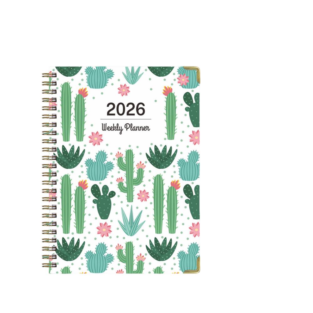 Notizbuch A5 mit Spiralbindung 2026 Tagebuch-Notizbuch 2026 Ausgabe Notizbuch Schulbedarf